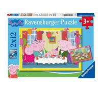 Ravensburger Peppa Pig 2x12 Pièce Jigsaw Puzzles - Temps À Célébrer Board Jeu