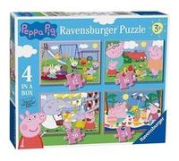 Ravensburger Peppa Pig 4 dans une boîte casse-tête (12, 16, 20, 24pc) Bleu G