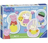 Ravensburger Peppa Pig 4 Grands Puzzles (10, 12, 14, 16 pièces) pour Enfants à partir de 3 Ans - Jouets éducatifs pour Tout-Petits