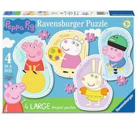 Ravensburger Peppa Pig 4 Grands Puzzles (10, 12, 14, 16 pièces) pour Enfants à partir de 3 Ans - Jouets éducatifs pour Tout-Petits