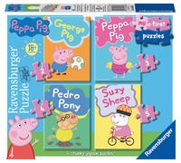 Ravensburger Puzzle pour enfant Peppa Pig My First Puzzles 6960 – 18 mois et plus (2,3,4,5 pièces)