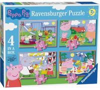 RAVENSBURGER Peppa Pig Puzzle : Jours de plaisir 4in1 (12,16,20,24 pièces)