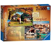 Ravensburger Picturesque Landscapes No.6 Hampshire - Lymington & Swan Green 2x 500 Piece Jigsaw Puzzles for Adults & for Kids Age 10 and Up