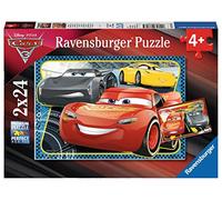 Ravensburger- Pixar Puzzle-Cars 3-2 x 24 Pièces, 07816