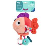 Ravensburger Play+ 4871 Pop-it Piranha Doudou avec de Nombreux Effets de Jeu pour bébé à partir de 0 Mois (Rouge)