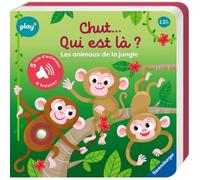 Ravensburger Play + - Mon 1er livre sonore Cherche et trouve : Chut qui est là ? Les animaux sauvages - Livre bébé dès 1 an - 13099033