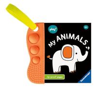 Ravensburger Play+ Infant & Toddler - Flip & Pop : My Animals - Livre sensoriel pour nourrissons et bébés - Cadeaux d'activités et de développement pour tout-petits - 6 mois et plus