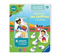 Ravensburger Play + - Livre Mon premier livre aimanté : Apprendre les chiffres à la ferme