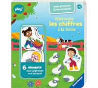 Ravensburger Play + - Livre Mon premier livre aimanté : Apprendre les chiffres à la ferme - Livre bébé dès 18 mois - 13099064