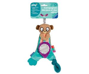 Ravensburger Play+ - Peluche d'Activités Suricate - Peluche Bébé Éveil Dès La Naissance - Bruits - Textures - Miroir - 34002