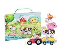 Ravensburger Play+ Puzzle de comptage magnétique en Bois : Ferme - à partir de 12 Mois