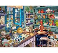 Ravensburger Pottery Studio Sanctuary Puzzle de 500 pièces, compagnon de la retraite confortable par Steve Read, collection canadienne, matériaux respectueux de l'environnement
