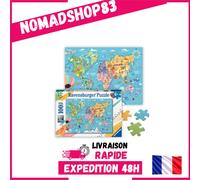 Ravensburger Puzzle 100 Pièces XXL Carte du Monde Enfant 6 Ans