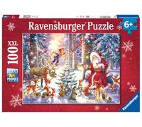 Ravensburger - Puzzle 100 pièces XXL - Noël en forêt | Fille ou garçon dès 6 ans - Puzzle de qualité supérieure - Carton épais et résistant - Pièces XXL