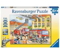 Ravensburger - Puzzle 100 pièces XXL - Nos Pompiers | Fille ou garçon dès 6 ans - Puzzle de qualité supérieure - Carton épais et résistant - Pièces XXL