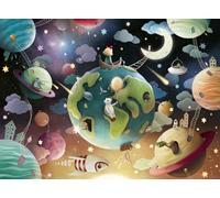 Ravensburger - Puzzle 100 pièces XXL - Planètes fantastiques | Fille ou garçon dès 6 ans - Puzzle de qualité supérieure - Carton épais et résistant - Pièces XXL