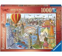 Ravensburger - Puzzle 1000 Around The World in 80 Days