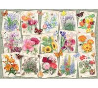 Ravensburger – Puzzle 1000 pièces – Affiches de Fleurs du Jardin – Adultes & enfants dès 14 ans