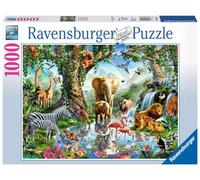 Ravensburger- Puzzle 1000 pièces Aventures dans la Jungle Lions Adulte, 4005556198375, Néant