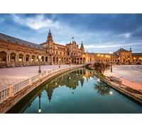 Ravensburger - Puzzle 1000 Pièces Carré D'Espagne, Séville | Puzzle 1000 Pièces Paysages avec Une Mesure De 70x50 Cm | Cadeau pour Adultes Et Enfants À partir de 14 Ans Et Plus