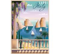 Ravensburger - Puzzle adulte Carte Postale de Capri 1000 pièces Qualité supérieure 14+ 12001209