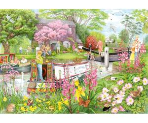 Ravensburger - Puzzle 1000 pièces : Cosy Cafe No 4 : River Cafe, Puzzle Adulte 70 x 50 cm, Puzzles Adultes, pour Toute la Famille, Cadeau Adulte