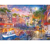 Ravensburger - Puzzle 1000 pièces - Coucher de Soleil sur Amsterdam | Adulte et enfant dès 14 ans - Puzzle de qualité supérieur - Pièces uniques et assemblage parfait - Détente et relaxation