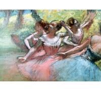 Ravensburger - Puzzle 1000 Pièces Degas: Four Ballerinas on The Stage | Puzzle 1000 Pièces Art avec Une Mesure De 70x50 Cm | Cadeau pour Adultes Et Enfants À partir de 14 Ans Et Plus