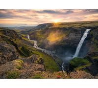 Ravensburger Puzzle 1000 pièces – La cascade Háifoss, Islande (Highlights) – Dès 14 ans