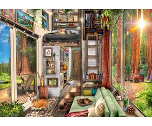 Ravensburger - Puzzle 1000 pièces - La Maison au Milieu des séquoias | Adulte et enfant dès 14 ans - Puzzle de qualité supérieur - Pièces uniques et assemblage parfait - Détente et relaxation