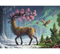 Ravensburger Puzzle 1000 pièces – Le cerf du printemps – 14+ – Qualité supérieure