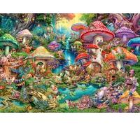 Ravensburger Puzzle 1000 pièces Le Village de Champignons (Aimee Stewart) Fantaisie - Adultes 14+