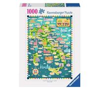 Ravensburger – Puzzle 1000 pièces Tour des Vins d'Italie Paysages 70x50 cm Cadeau 14+