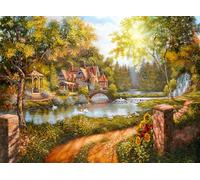 Ravensburger Puzzle 12000218 - Cottage sur la rivière - Puzzle de 500 pièces pour Adultes et Enfants à partir de 12 Ans