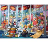 Ravensburger Puzzle 12000408 – Salle de renommée de Tom & Jerry – 1000 pièces – Dès 14 ans
