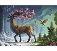 Ravensburger Puzzle 12000616 - Der Hirsch als Frühlingsbote - 1000 Teile Puzzle
