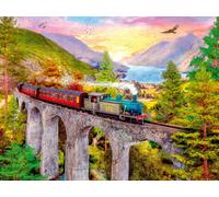 Ravensburger Puzzle 12000795 12000795 - Voyage en Train en Automne - 1500 pièces - pour Adultes à partir de 14 Ans