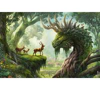 Ravensburger Puzzle 12000808 - Der Walddrache erwacht - 3000 Teile Puzzle für Er