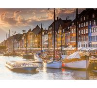 Ravensburger Puzzle 12000846 - Scandinavian Places, Sonnenuntergang in Kopenhage