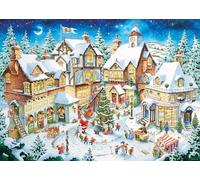 Ravensburger Puzzle 12001271-50e Anniversaire : Village de Noël édition limitée - Puzzle de 1000 pièces pour Adultes et Enfants à partir de 14 Ans, Puzzle de Noël