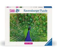 Ravensburger Puzzle 12001332, Colorful Animals - Paon - 500 pièces Puzzle pour adultes et enfants à partir de 12 ans