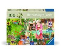 Ravensburger Puzzle 12001362 - Gartenarbeit - 100 Teile Garten-Puzzle für ältere