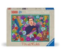 Ravensburger Puzzle Frida Kahlo's Paradise – 1000 pièces – Perroquets, singes et fleurs – Dès 14 ans