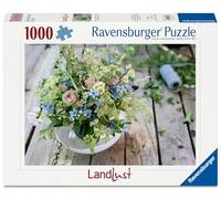 Ravensburger Puzzle 12001632 - Bouquet de prairies d'été avec étoile du sud Bleu Ciel - 1000 pièces Landlust Puzzle pour Enfants et Adultes à partir de 14 Ans