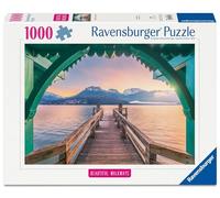 Ravensburger Puzzle 12001762 - Chevalet Romantique sur Le lac d'Annecy, Belle Walkways Collection, Puzzle de 1000 pièces pour Les Amoureux de la Nature et Les Amateurs de randonnée à partir de 14 Ans