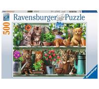 Ravensburger Puzzle 14824 - Chat sur étagère - Puzzle 500 pièces pour Adultes et Enfants à partir de 10 Ans - Puzzle Animal avec Motif Chat