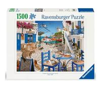 Ravensburger - Puzzle 1500 pièces - Les Chats de Mykonos, Grèce | Adulte et enfant dès 14 ans - Puzzle de qualité supérieur - Pièces uniques et assemblage parfait - Détente et relaxation