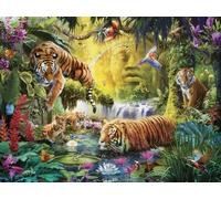 Ravensburger Puzzle 1500 pièces Tigres au plan d'eau 80x60 cm Qualité supérieure Adultes 14+