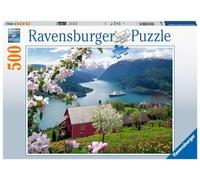 Ravensburger Puzzle 15006 - Puzzle scandinave Idylle - 500 pièces pour Adultes et Enfants à partir de 10 Ans, Puzzle Paysage avec Motif norvégien