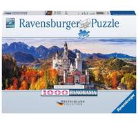 Ravensburger Puzzle 15161 - Château en Bavière - Puzzle de 1000 pièces pour Adultes et Enfants à partir de 14 Ans - Puzzle du château de Neuschwanstein au Format panoramique